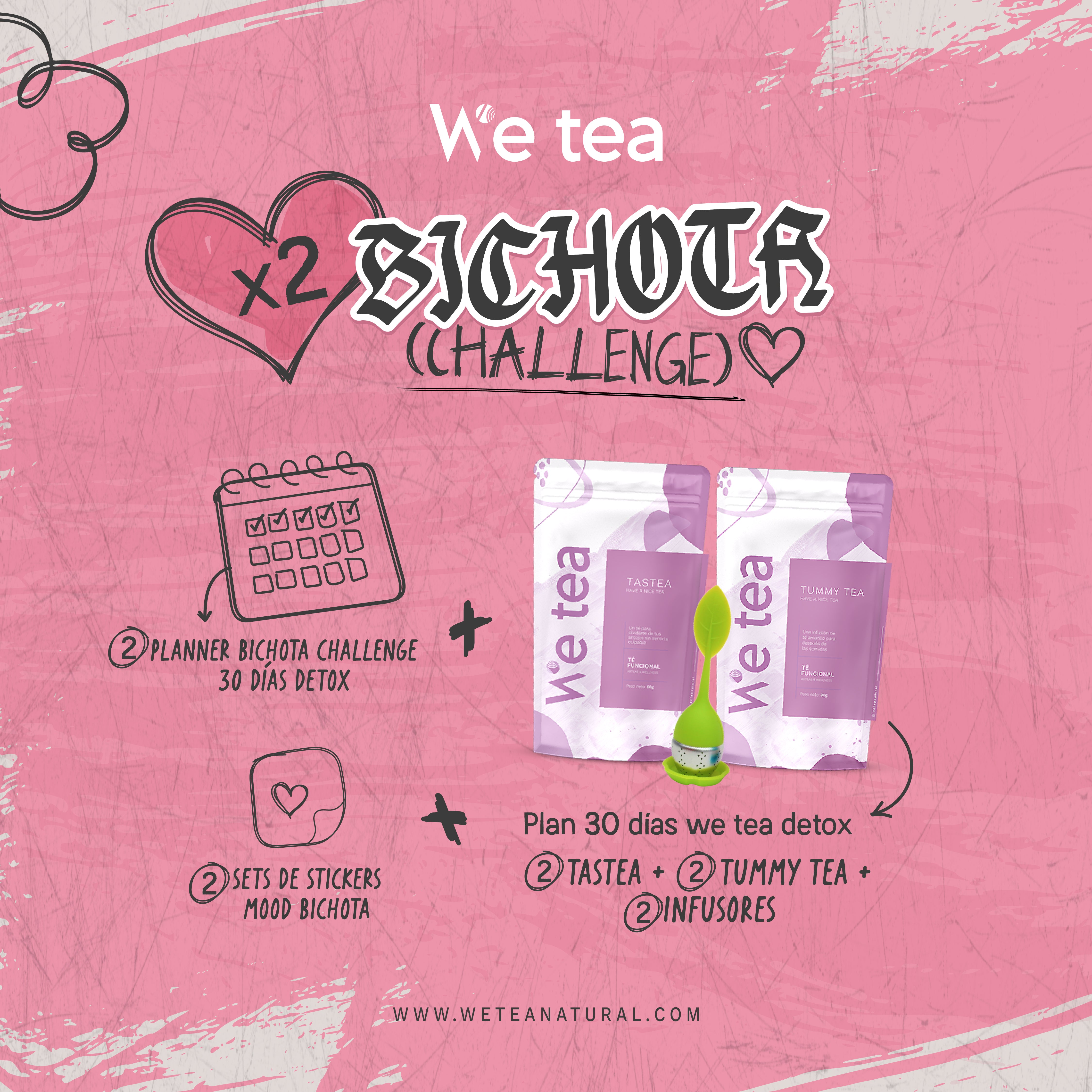 WE TEA BICHOTA CHALLENGE CON TU BESTIE X2